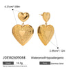 Wholesale Women's Titanium Steel And Stainless Steel Geometric Earrings With Electroplating Treatment