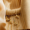 Wholesale Women's Titanium Steel And Stainless Steel Geometric Ochain Handmade Real Gold Plated Clavicle Necklace Bracelet