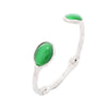 Wholesale Women's Titanium Steel And Stainless Steel Oval Natural Stone Electroplated Retro Light Luxury Niche Design Bracelet