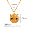 Wholesale Women's 316L Stainless Steel Animal Owl Pendant Earrings With Electroplating Design