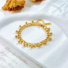 Wholesale Women's Titanium Steel Ball Tassel Pendant Bracelet Retro Simple Fashion Style Electroplated
