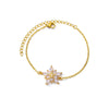 Wholesale Women's Titanium Steel Bow Pendant Bracelet With Geometric Pin Chain And Electroplating Design