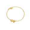 Wholesale Women's Titanium Steel Bow Pendant Bracelet With Geometric Pin Chain And Electroplating Design