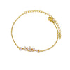 Wholesale Women's Titanium Steel Bow Pendant Bracelet With Geometric Pin Chain And Electroplating Design