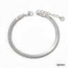 Wholesale Women's Titanium Steel Bracelet Suit With Heart Rhombus Geometric Shapes Electroplated