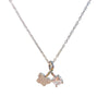 Wholesale Women's Titanium Steel Butterfly Shaped Zircon Inlaid Oshaped Chain Necklace Creative Light Luxury Style