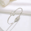 Wholesale Women's Titanium Steel Butterfly Shellfish Animal Style Full Diamond Nonfading Niche Light Luxury Opening Bracelet
