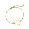 Wholesale Women's Titanium Steel Cartoon Mickey Mouse Bracelet With Electroplating Design