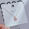 Wholesale Women's Titanium Steel Clavicle Chain Necklace With Copper Pendant Micropaved Crown Heart Shape Flower Insect Leaves Geometric Animal Zodiac Letters Numbers Text Design