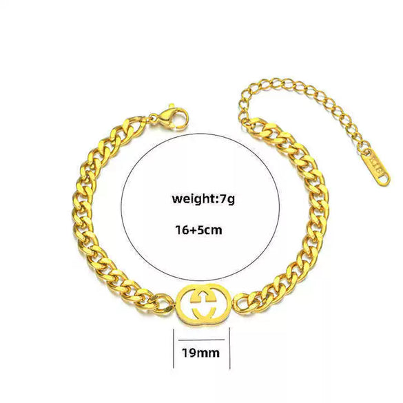 Wholesale Women's Titanium Steel Clavicle Side Necklace With Love Water Drops Bell Pattern Retro Simple Style