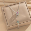 Wholesale Women's Titanium Steel Cross Necklaces With 18K Real Gold Plating Geometric Letter And Number Patterns Light Luxury Style