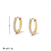 Wholesale Women's Titanium Steel Earrings Geometric Style Electroplated