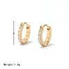 Wholesale Women's Titanium Steel Earrings Geometric Style Electroplated