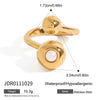 Wholesale Women's Titanium Steel Earrings With Geometric Design And Electroplating Process