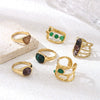 Wholesale Women's Titanium Steel Electroplated Cartoon Character Open Ring Accessories