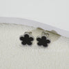 Wholesale Women's Titanium Steel Electroplated Fivepetal Flower Fivepointed Star And Leaf Earrings