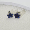 Wholesale Women's Titanium Steel Electroplated Fivepetal Flower Fivepointed Star And Leaf Earrings