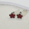 Wholesale Women's Titanium Steel Electroplated Fivepetal Flower Fivepointed Star And Leaf Earrings