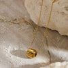 Wholesale Women's Titanium Steel Electroplated Geometric Cross Chain Simple Pendant Necklace