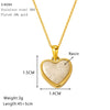 Wholesale Women's Titanium Steel Electroplated Heart Cross Chain Necklace