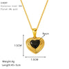 Wholesale Women's Titanium Steel Electroplated Heart Cross Chain Necklace