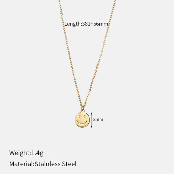 Wholesale Women's Titanium Steel Electroplated Oshaped Chain Clavicle Necklace With Simple Style