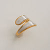 Wholesale Women's Titanium Steel Electroplated Sunflower Open Adjustable Ring
