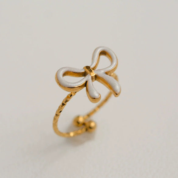 Wholesale Women's Titanium Steel Electroplated Sunflower Open Adjustable Ring