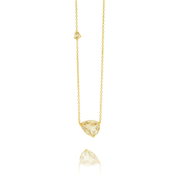 Wholesale Women's Titanium Steel Electroplated Water Drop Shape Necklace