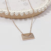Wholesale Women's Titanium Steel Fashion Light Luxury Geometric Clavicle Chain Necklace With Polish Finish