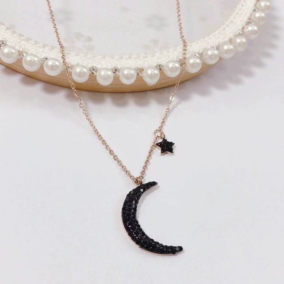 Wholesale Women's Titanium Steel Fashion Light Luxury Geometric Clavicle Chain Necklace With Polish Finish