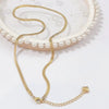 Wholesale Women's Titanium Steel Fashion Light Luxury Geometric Clavicle Chain Necklace With Polish Finish