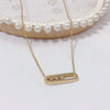 Wholesale Women's Titanium Steel Fashion Light Luxury Geometric Clavicle Chain Necklace With Polish Finish