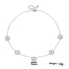 Wholesale Women's Titanium Steel Flower Jewelry Suit With Clover And Plum Blossom Laser Design Electroplated