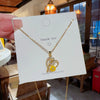 Wholesale Women's Titanium Steel Fresh Flower Pendant Necklace With Mixed Gem Micro Inlay Ochain