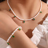 Wholesale Women's 316L Stainless Steel Freshwater Pearl Necklace Fashion Minimalist Electroplating Jewelry