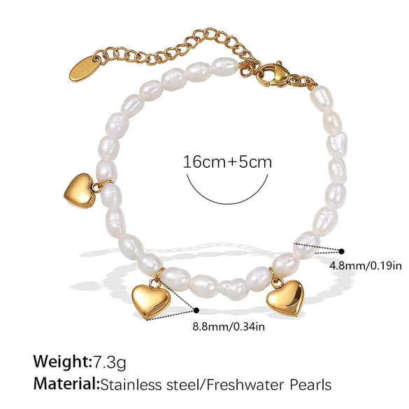 Wholesale Women's 316L Stainless Steel Freshwater Pearl Necklace Fashion Minimalist Electroplating Jewelry