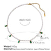 Wholesale Women's 316L Stainless Steel Freshwater Pearl Necklace Fashion Minimalist Electroplating Jewelry