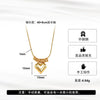 Wholesale Women's Titanium Steel Geometric Calendering Chain Electroplated Sweatshirt Necklace Trendy Highend Accessory