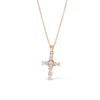 Wholesale Women's Titanium Steel Geometric Cross Pendant Necklace With Electroplating