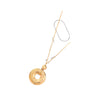 Wholesale Women's Titanium Steel Geometric Donut Clavicle Chain Necklace With Electroplating