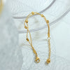Wholesale Women's 316L Stainless Steel Geometric Doublelayer Square Bracelet Goldplated Snake Bone Chain Electroplated