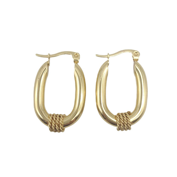 Wholesale Women's Titanium Steel Geometric Earrings Electroplated Light Luxury Antiallergic Nonfading