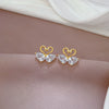 Wholesale Women's Titanium Steel Geometric Electroplated Mandarin Duck Water Necklace And Earrings Set