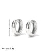 Wholesale Women's Titanium Steel Geometric Hoop Earrings With Electroplating Minimalist Style