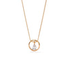 Wholesale Women's Titanium Steel Geometric Inlaid Zircon Ring And Clavicle Chain Jewelry Accessories With Electroplating