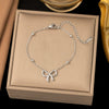 Wholesale Women's Titanium Steel Geometric 18K Real Gold Plated Necklace With Flash O Chain