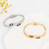 Wholesale Women's Titanium Steel Geometric Light Luxury Style Electroplated Eye Bracelet Waterproof Sweat Proof