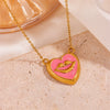 Wholesale Women's Titanium Steel Geometric Lip Necklace Exaggerated Niche Fashion 18K Gold Nonfading