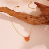Wholesale Women's Titanium Steel Geometric Lip Necklace Exaggerated Niche Fashion 18K Gold Nonfading